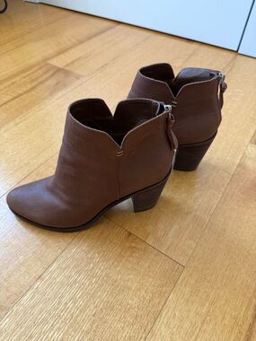 BP. (Nordstrom) Ankle Booties, brown, Size 8.5 Wide